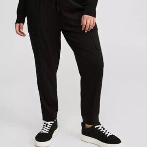 Torrid-Relaxed Fit Cargo Jogger-Black Sz. 2R